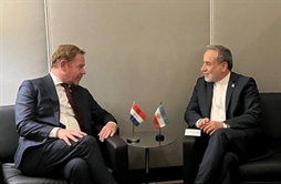 I.R. Iran, Ministry of Foreign Affairs- Iran Netherlands FMs explore bolstering ties in first meeting since van Weel’s appointment